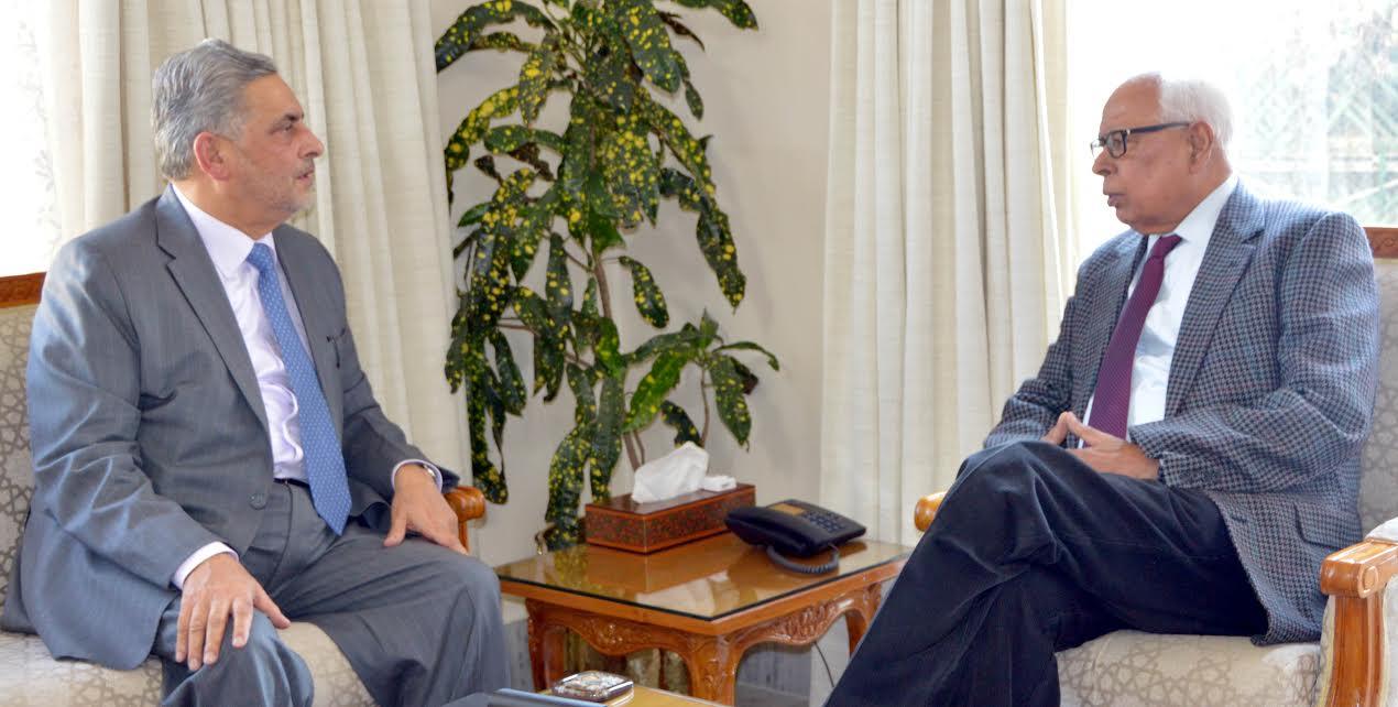 Chairman JK Bank calls on Guv